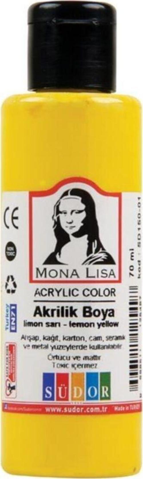 Monalisa Akrilik Boya 125 Ml Limon Sarı 267 (6 Lı Paket)