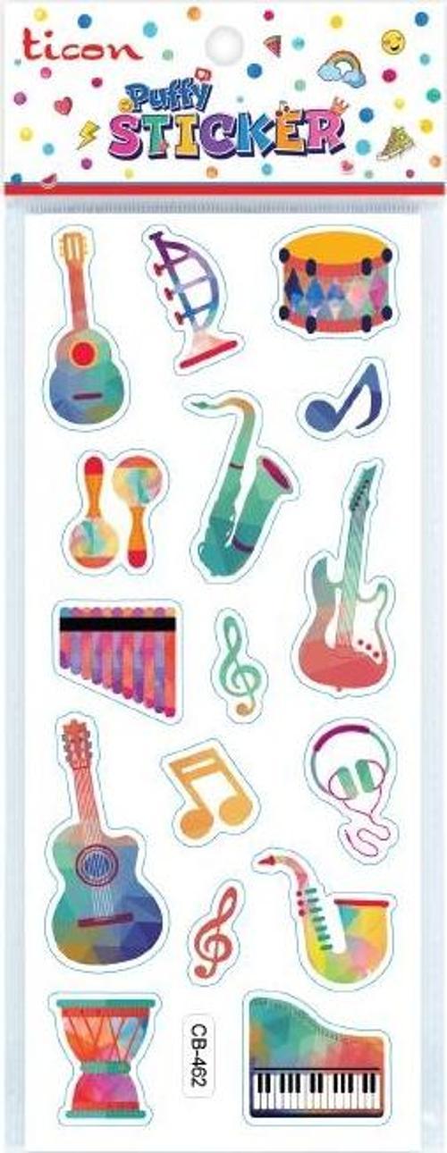 Puffy Sticker Müzik Aleti Tps-009/15 348934 (20 Li Paket)