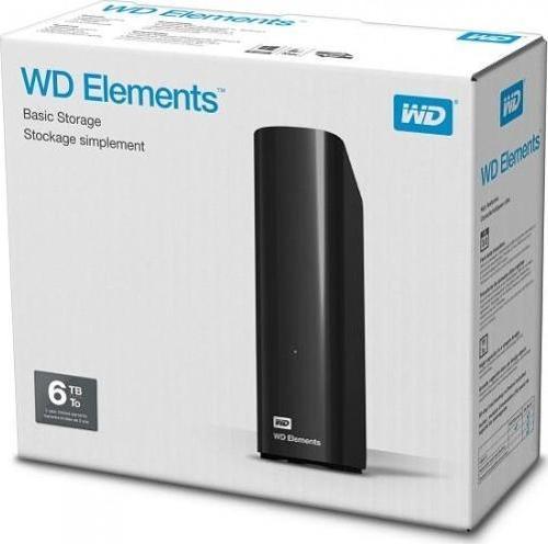 Western Digital 6TB Elements 3.5" Usb 3.0 Taşınabilir Disk Wdbwlg0060Hbk Harici Harddisk