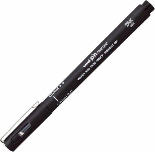 Pin 3.0 Fine Line Kesik Uçlu Kalem Fine Liner Drawing Pen Siyah PINCS3-200 (12 Li Paket)