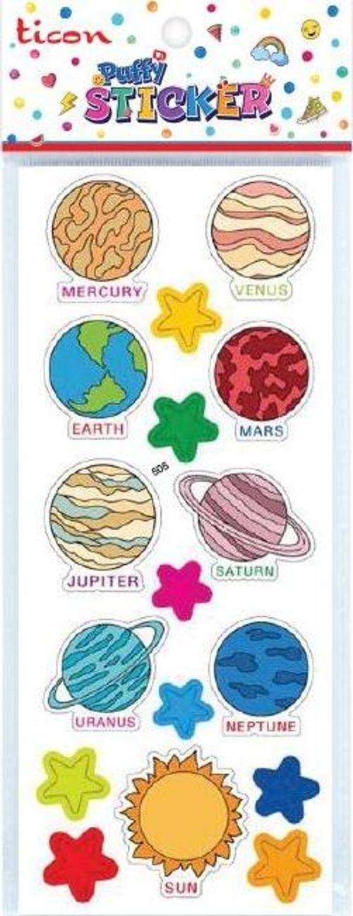 Puffy Sticker Uzay Figürleri Tps-014/3 348954 (20 Li Paket)