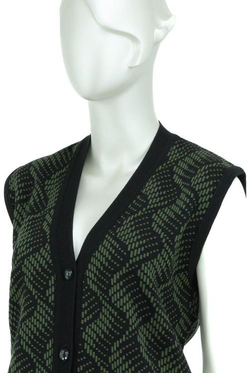 Kadın Kışlık Şık Modelli Önü Düğmeli Çift Cepli Tam Kalıp Likralı Dokuma Anne Yelek Haki L