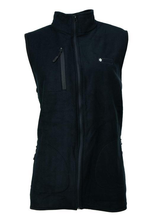 Erkek Kışlık Polar Yelek Önü Ve Cepleri Fermuarlı Hakim Yaka Rahat Kesim Tam Kalıp Siyah S