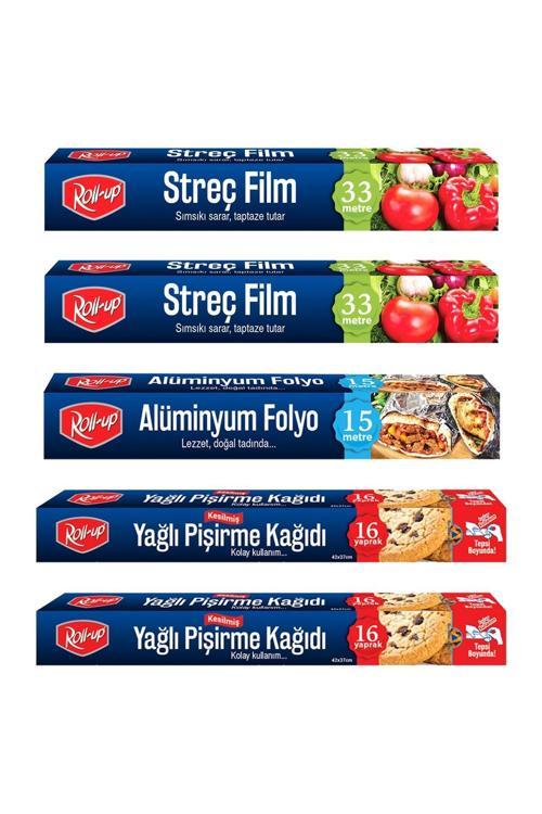 Roll-up Streç Film Ve Pişirme Kağıdı 2 Parça Ekonomik Mutfak Seti 2