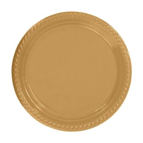 Sarı Plastik Tabak 22 cm 25li