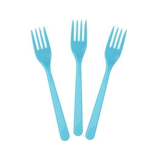 Kırmızı Renk Lüks Plastik Çatal 25 Adet