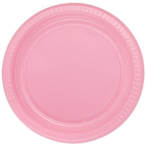 Lila Plastik Tabak 22 cm 25li