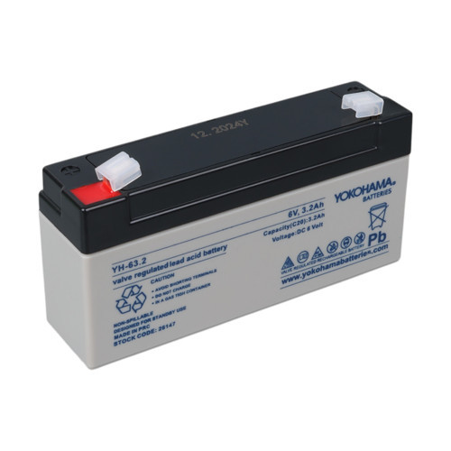 YH-63.2 6 Volt 3.2 Amper Akü 125x33x60 mm Yeni Tarihli Taze Akü