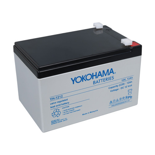 12 Volt 12 Amper Akü YH-121.2 151x98x95 Mm Taze Yeni Tarihli Akü
