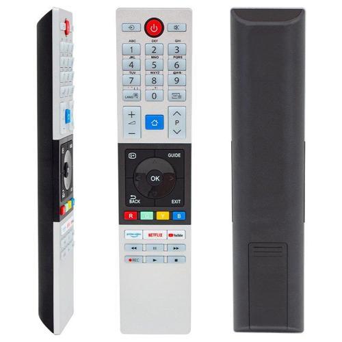 Toshiba Uyumlu CT-8543 CT-8533 Toshiba Netflix Prime Video Youtube Tv Tuşlu Lcd Led Tv Kumanda