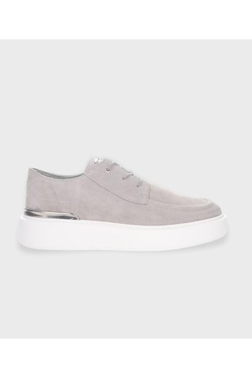 Gri Hakiki Deri Sneaker