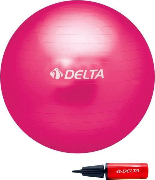 65 cm Fuşya Deluxe Pilates Topu Ve Çift Yönlü Pompa Seti