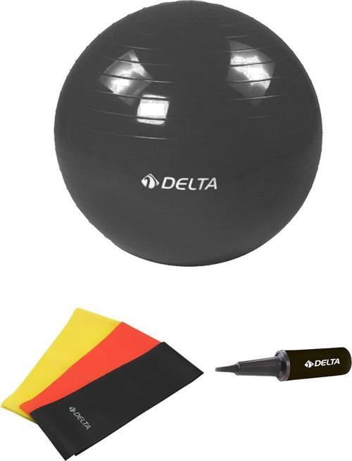 65 cm Pilates Topu 3'lü Pilates Bandı Egzersiz Direnç Lastiği Pilates Topu Pompası 5'li Set