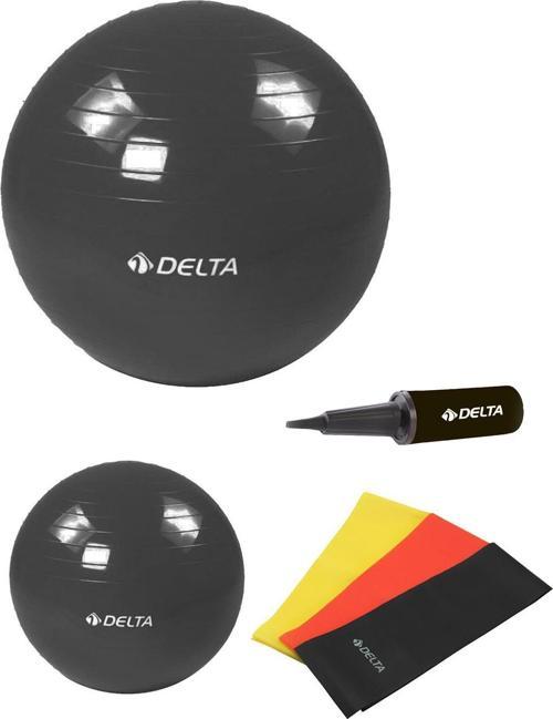 65 cm-20 cm Pilates Topu 3'lü Pilates Bandı Egzersiz Direnç Lastiği Pilates Topu Pompası Seti