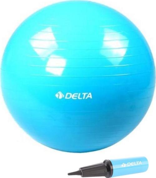 75 cm Mavi Deluxe Pilates Topu Ve Çift Yönlü Pompa Seti