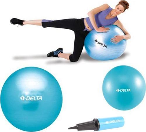 75 cm Pilates Topu 20 cm Mini Denge Topu Ve Pompası Seti