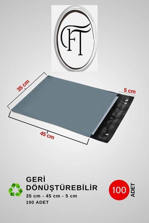 Geri Dönüştürülebilir 35x45x5 cm 100 Adet Cepli Kargo Poşetleri