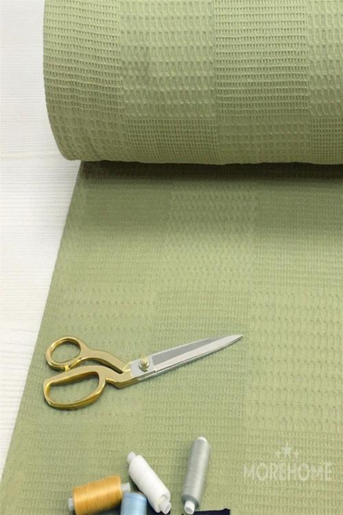 Dama Desenli Tek Ki̇Şi̇Li̇K % 100 Pamuklu   Pi̇Ke 175X240 Yeşi̇L