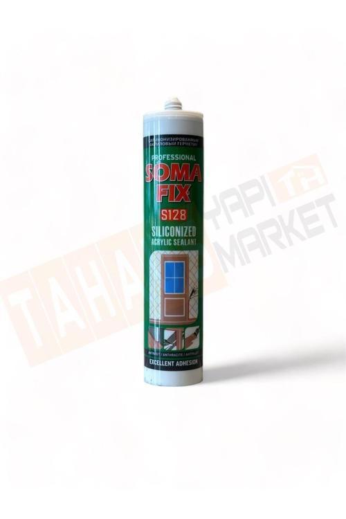 Somafix S128 Silikonize Akrilik Mastik Antrasit Gri 310 Ml