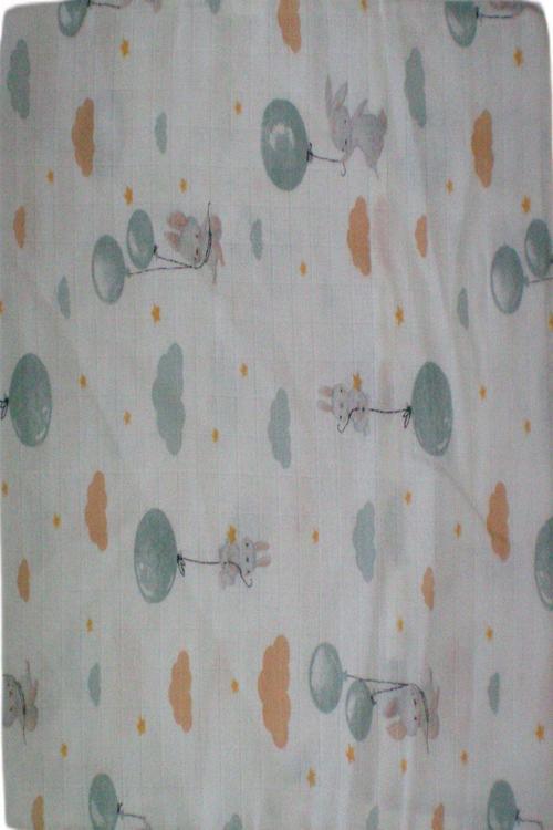 Müslin Bebek Yastık Kılıfı  % 100 Pamuklu Tafşanlı Bolonlu   35X44