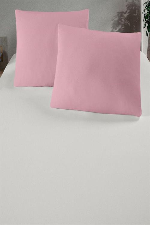 Gül Gurusu  Renkli Pamuklu Kumaştan Kapaklı Yastık Kılıfı (2 Adet) 50 X 70 Cm