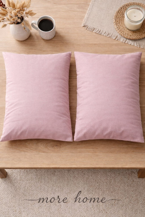 Pamuklu Yastık Kılıfı (2 Adet) 50 X 70 Cm Gül Gurusu