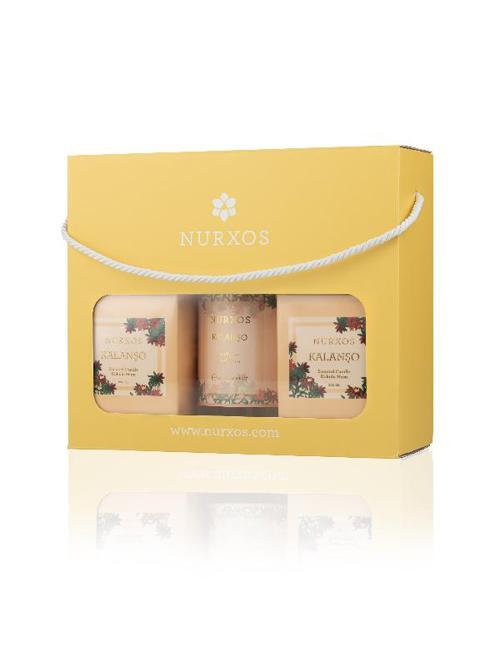 9685 Kalanşo Kutulu 2 Adet Kokulu Mum + Freshener Oda Spreyi