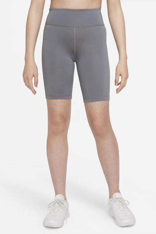 One Kids Bike High Rise Leggings Shorts Yüksek Belli Kız Çocuk Biker Tayt Şort Gri