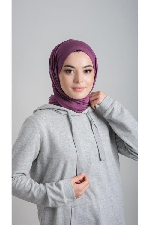 Mürdüm Pratik Hazır Geçmeli Şal Viskon Kumaş Penye Şal 2108_07