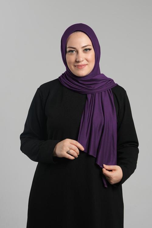 Mürdüm Pratik Hazır Geçmeli Şal Viskon Önü Süngerli Penye Şal 2202_07
