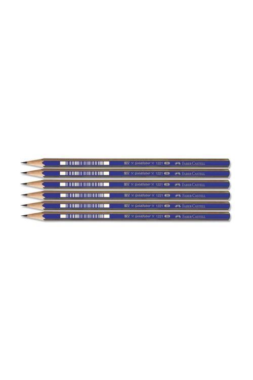 Faber-Castell 1221 Dereceli Resim Kalemi 2B 6 Lı Paket