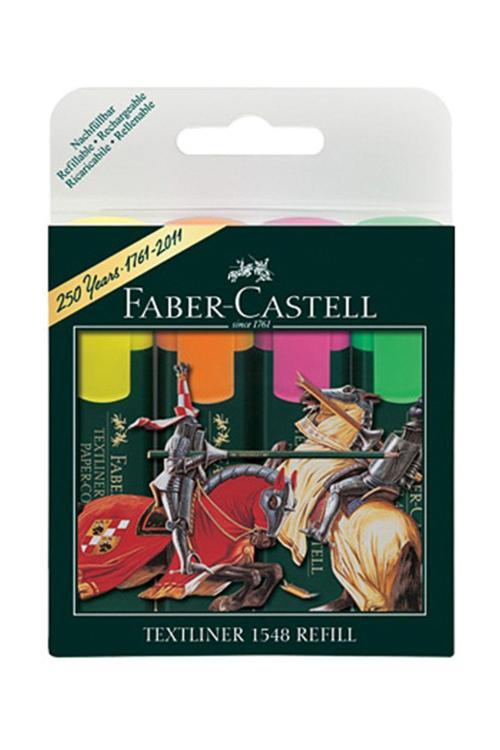 Faber-Castell Faber Fosforlu Kalem Mat Gövde 4 Lü Set 154804