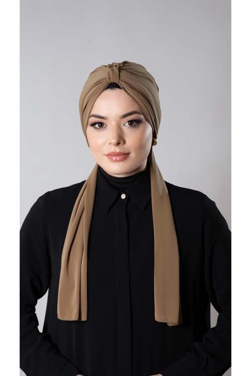 Taba Pratik Hazır Geçmeli Tesettür Bone Sandy Kumaş Atkılı 2204_33