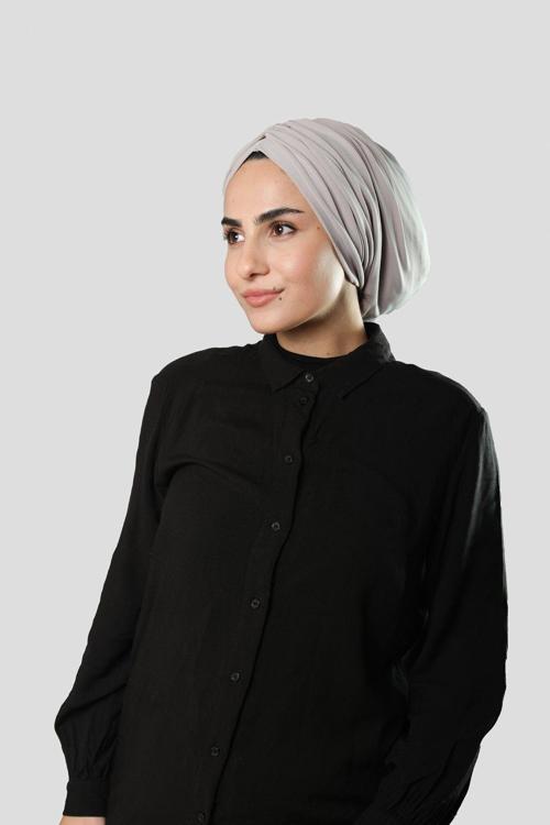 Taş Drapeli Salaş Tesettür Bone Sandy Büzgülü 2315_46