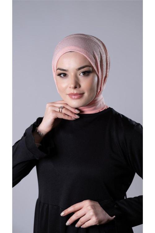 Somon Pratik Hazır Geçmeli Tesettür Eşarp Sandy Kumaş Arkadan Çıtçıtlı 2206_39