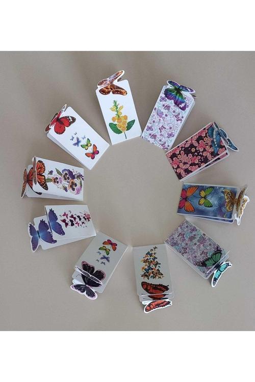 3D Kelebek Kitap Ayracı 10 Adet