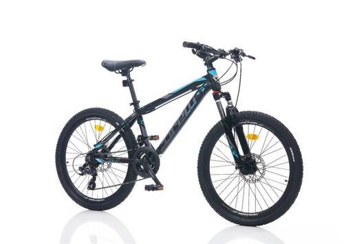 FELİX 1.2 ERKEK DAĞ BİSİKLETİ 304H HD 24 JANT 21 VİTES SİYAH TURKUAZ GRİ