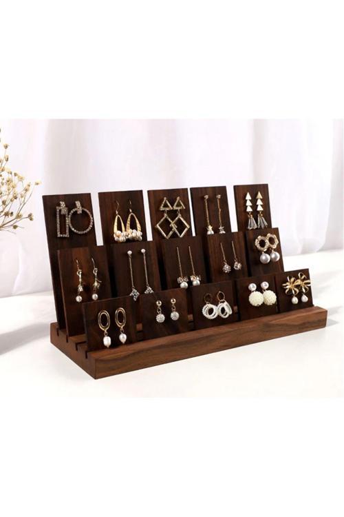 Ahşap Küpe Teşhir Standı, Küpe Sergileme Display Stand