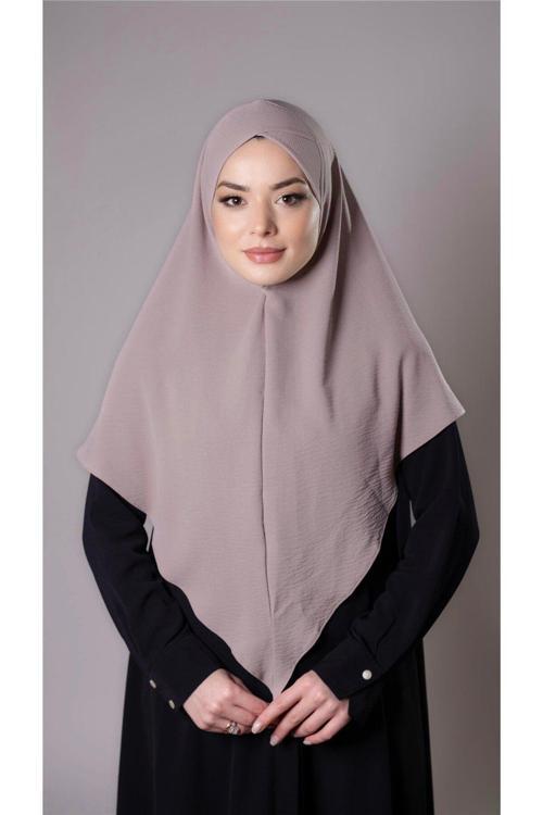 Taş Pratik Hazır Geçmeli Tesettür Eşarp Aerobin Kumaş Çapraz Hijab 2307_46