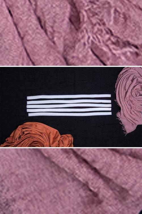 Beyaz Çift Katlı 5'Li Eşarp Süngeri Polyester 1010B_42