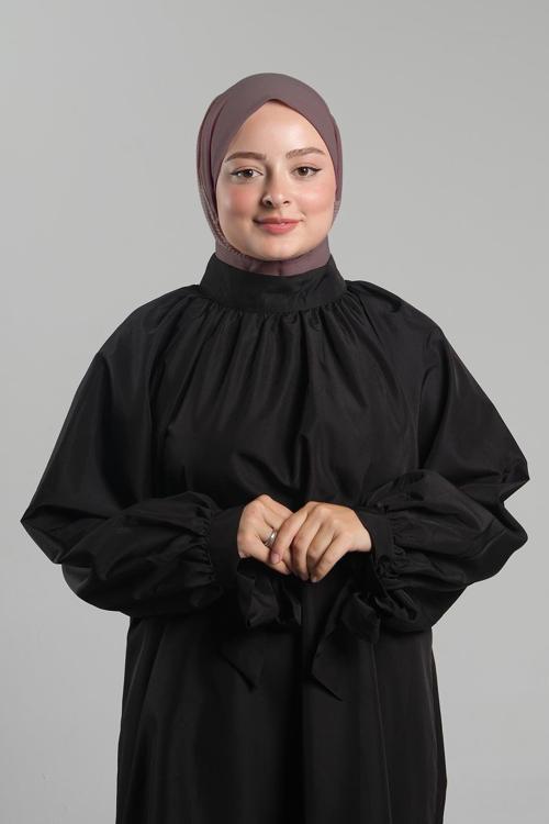 Vizon Pratik Hazır Geçmeli Tesettür Eşarp Sandy Arkadan Çıtçıtlı Piliseli Hijab 2406_10