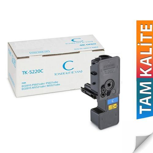TK-5220 Kyocera Ecosys M5521CDW Uyumlu Muadil Toner Mavi