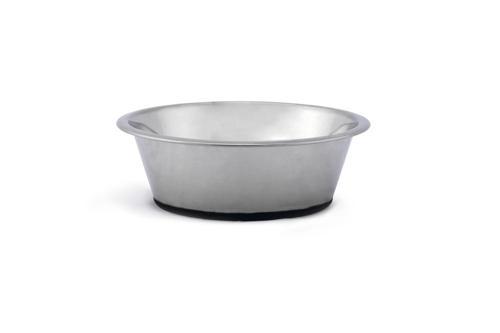 Köpek Mama Su Kabı, Kaymaz Tabanlı, Paslanmaz Çelik, 25cm, 2,7L