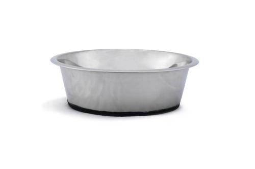 Köpek Mama Su Kabı, Kaymaz Tabanlı, Paslanmaz Çelik, 28cm, 4,7L