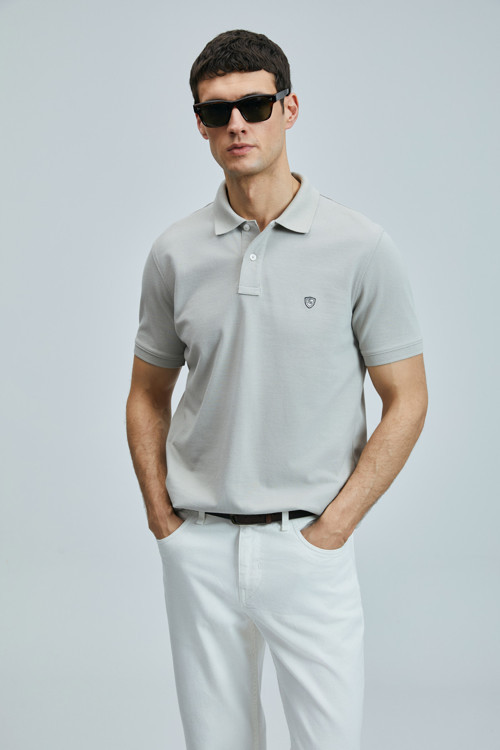Laon Smart Erkek Polo Tişört Bej
