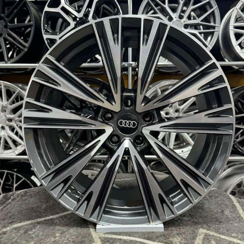 18 inç 5x112 Audi A-3 Gun Metal Elmas Kesim Jant Modeli (4 Adet)