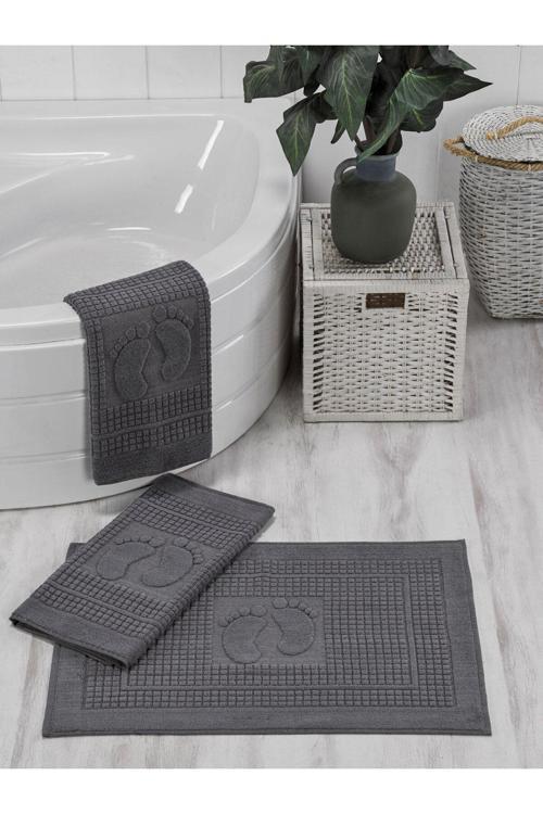 Textile Vetra Ayak Havlusu-Paspas Seti 3'Lü