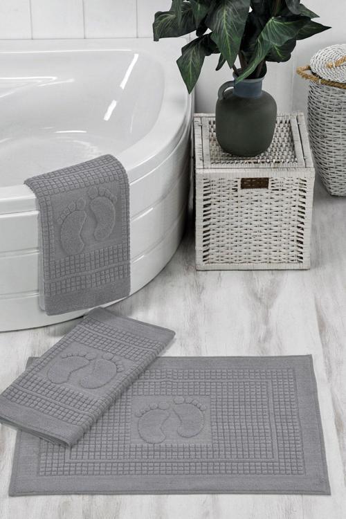 Textile Vetra Ayak Havlusu-Paspas Seti 3'Lü