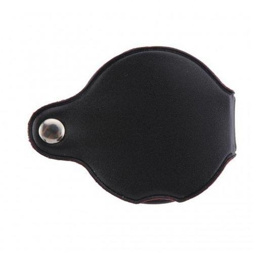 Büro Ev Ofis Hediyesi için 5X 50MM Büyüteç Deri Kaplama Prestij Katlanır Mini Cep Büyüteci