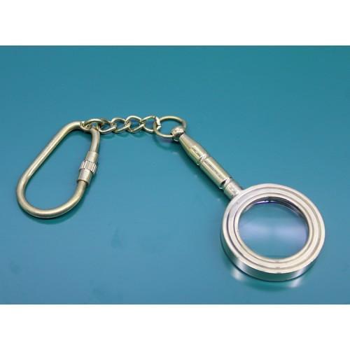 Büro Ev Ofis Hediyesi için Pirinç Büyüteç Anahtarlık Tipi Prestij Cep Büyüteci